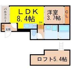 ル・ケレス八番町の物件間取画像